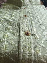Pistachio Chikankari Kurta Set - MIRASILKS Pistachio Chikankari Kurta Set